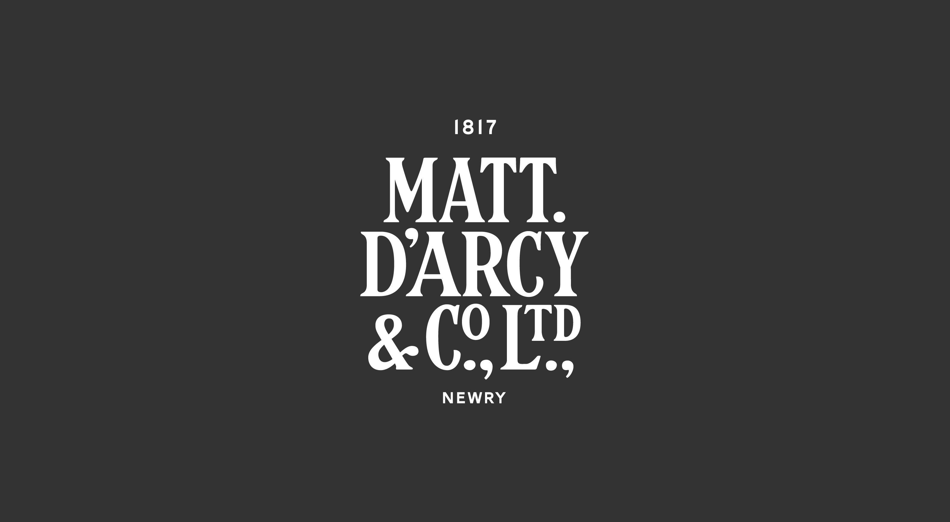 Cover image: Matt D'Arcy & Co. Ltd. Identity and Packaging