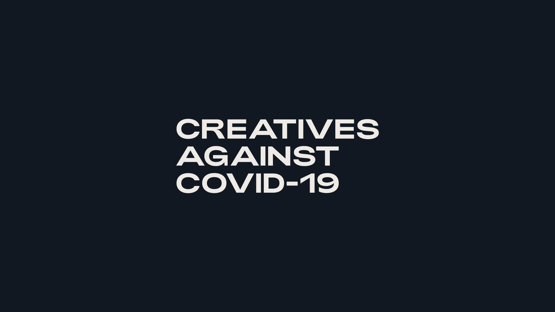 Cover image: Creatives Against Covid-19