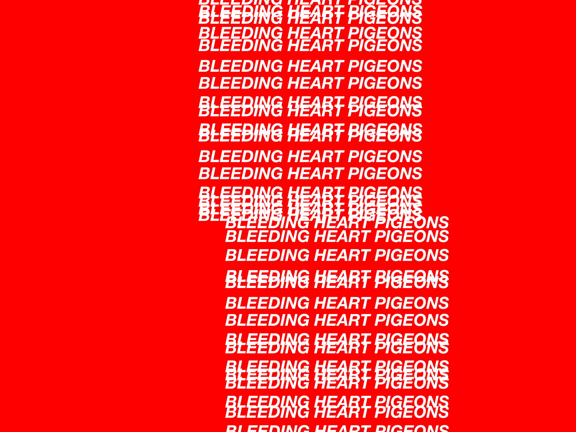 Cover image: Bleeding Heart Pigeons ‘Stir’