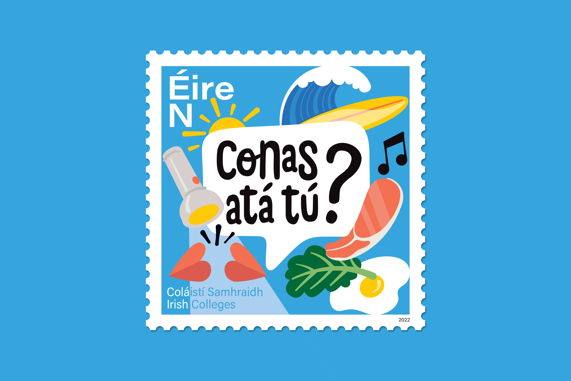 Cover image: Coláistí Samhraidh Stamp Series