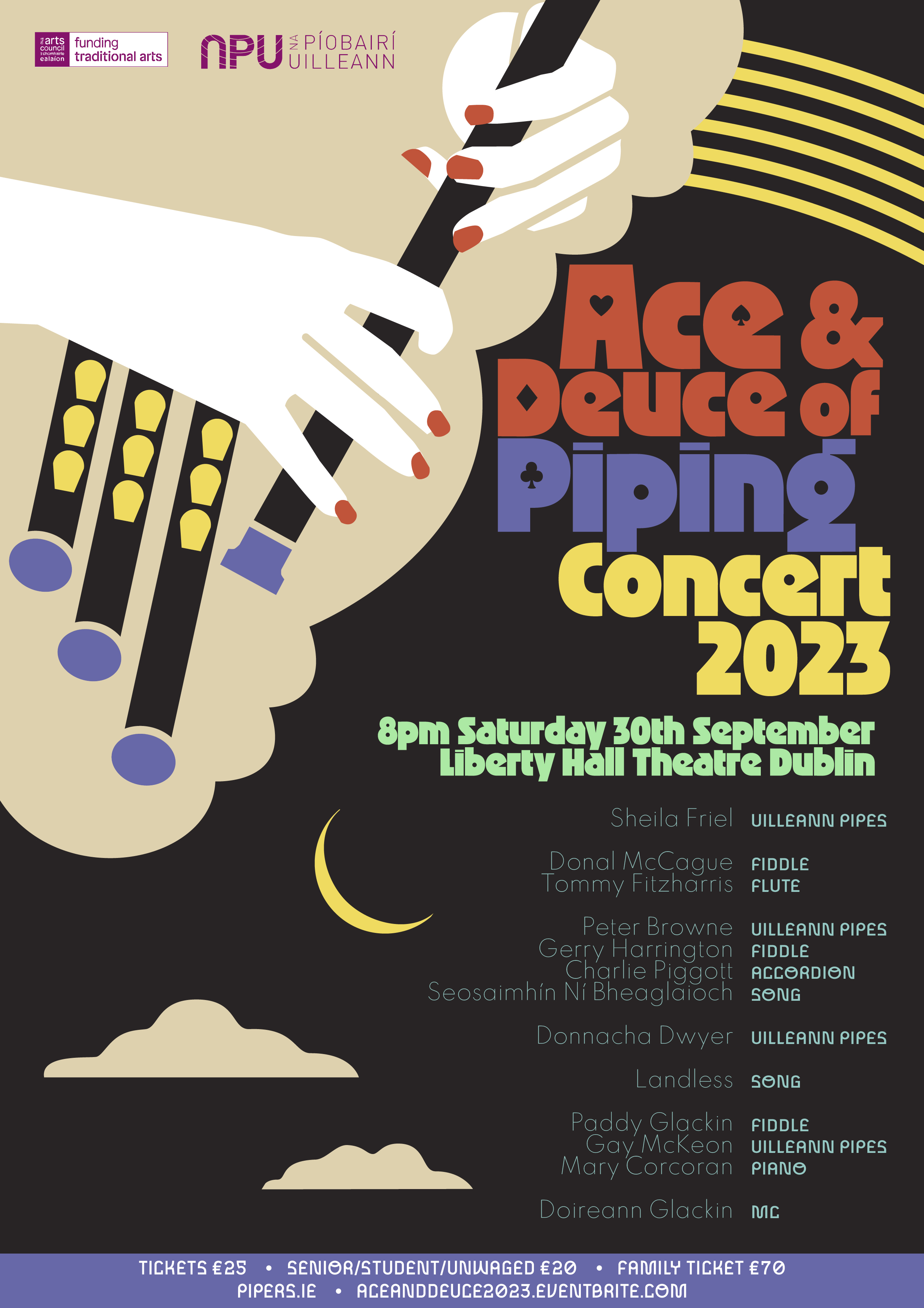 Cover image: Ace and Deuce of Piping Concert Poster 2023