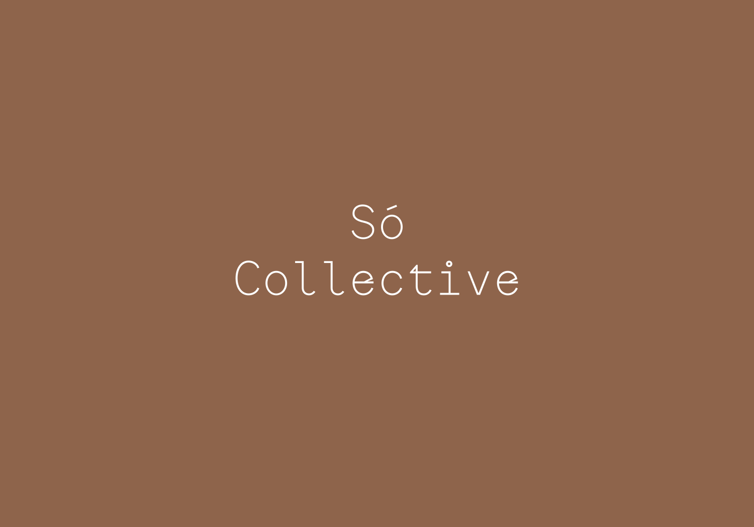 Cover image: Só Collective