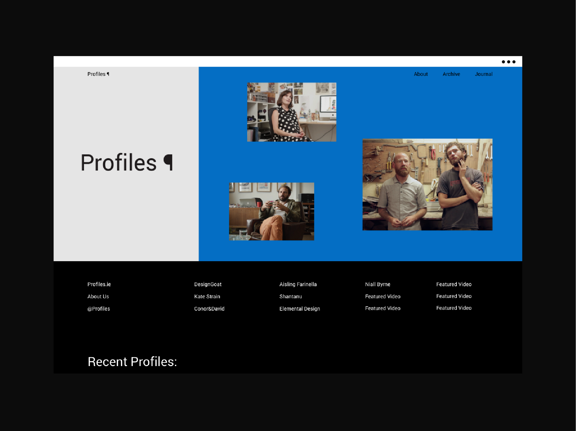 Cover image: Profiles [2015]