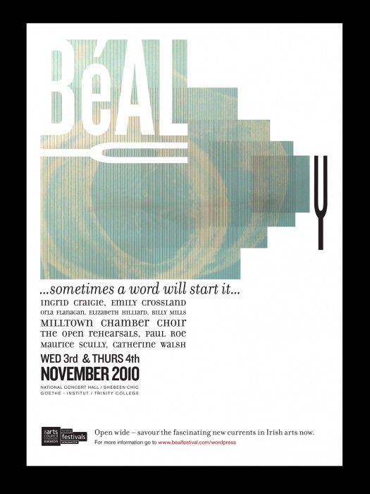 Cover image: Béal Festival – Poster, flyer, logo