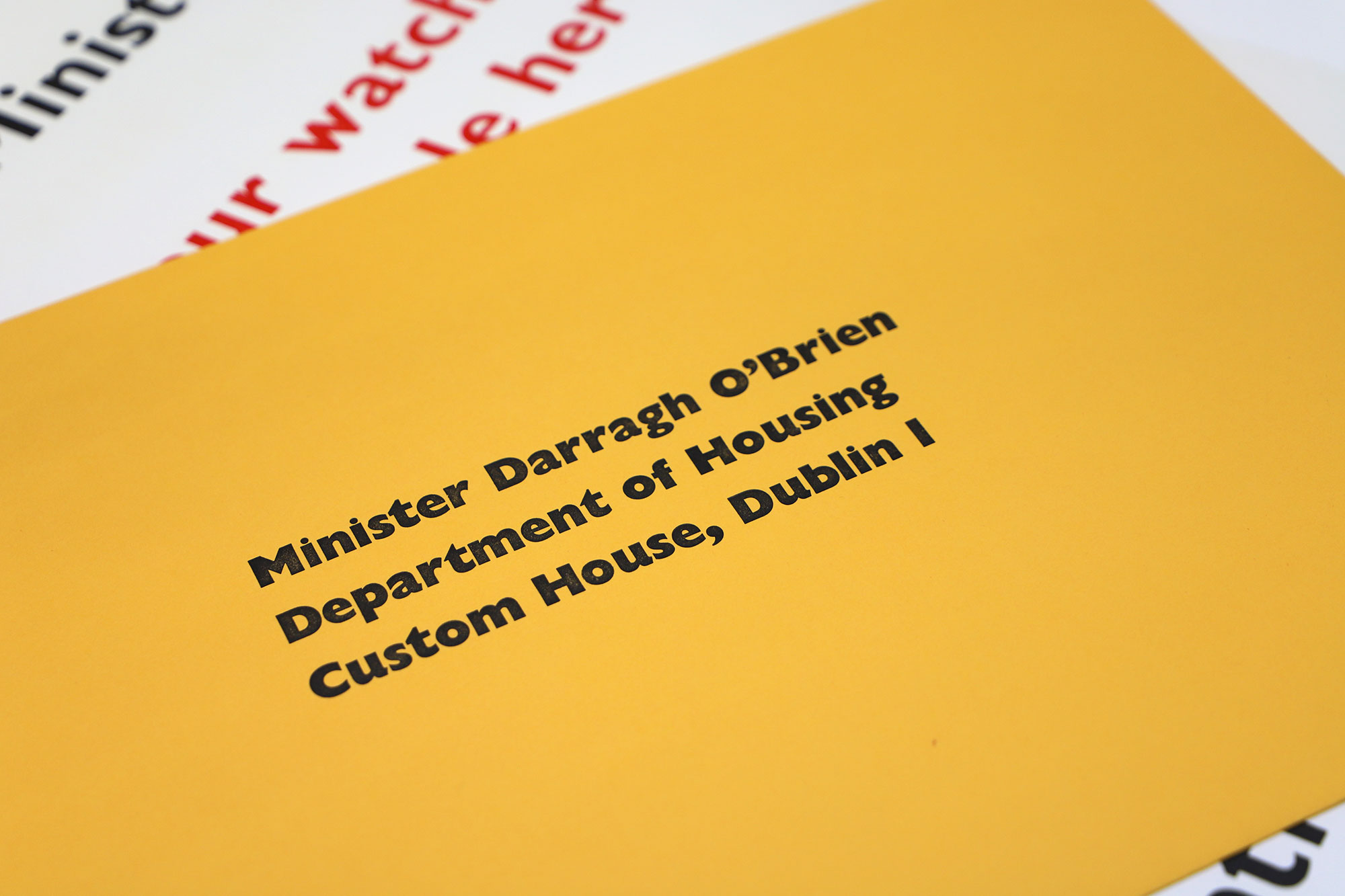 Cover image: A letter to the Minister for Housing