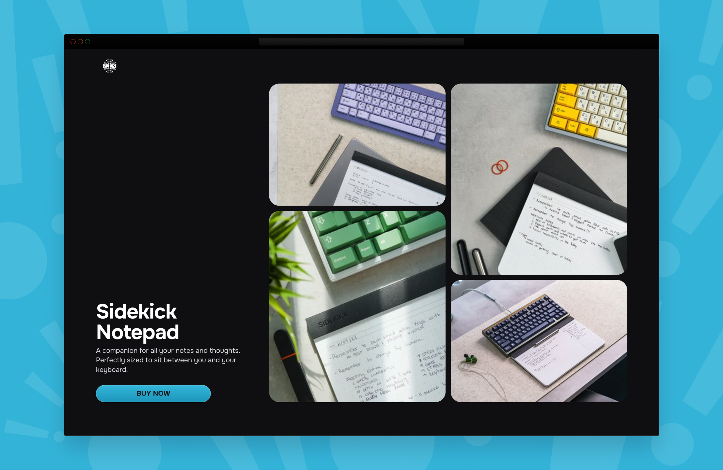 Cover image: Sidekick Notepad Website