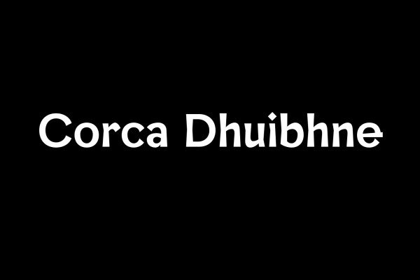 Cover image: Corca Dhuibhne Typeface