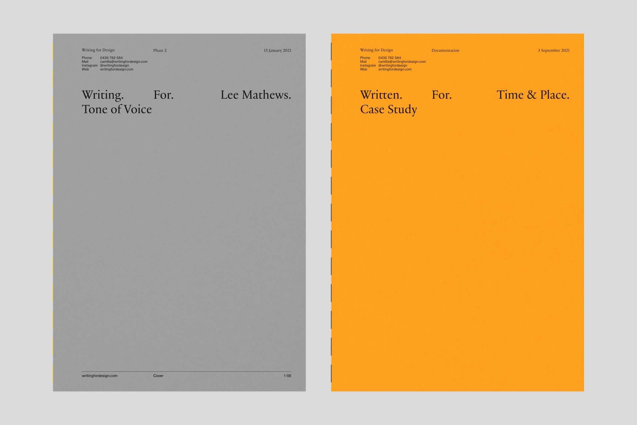 Writing For Design Identity – 100 Archive