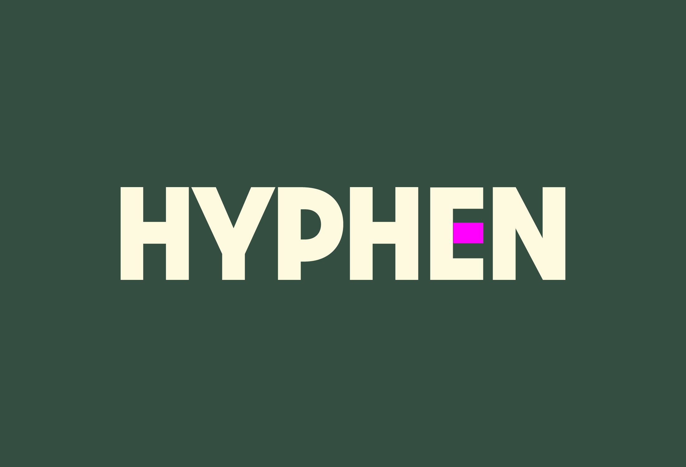 Cover image: Hyphen ID