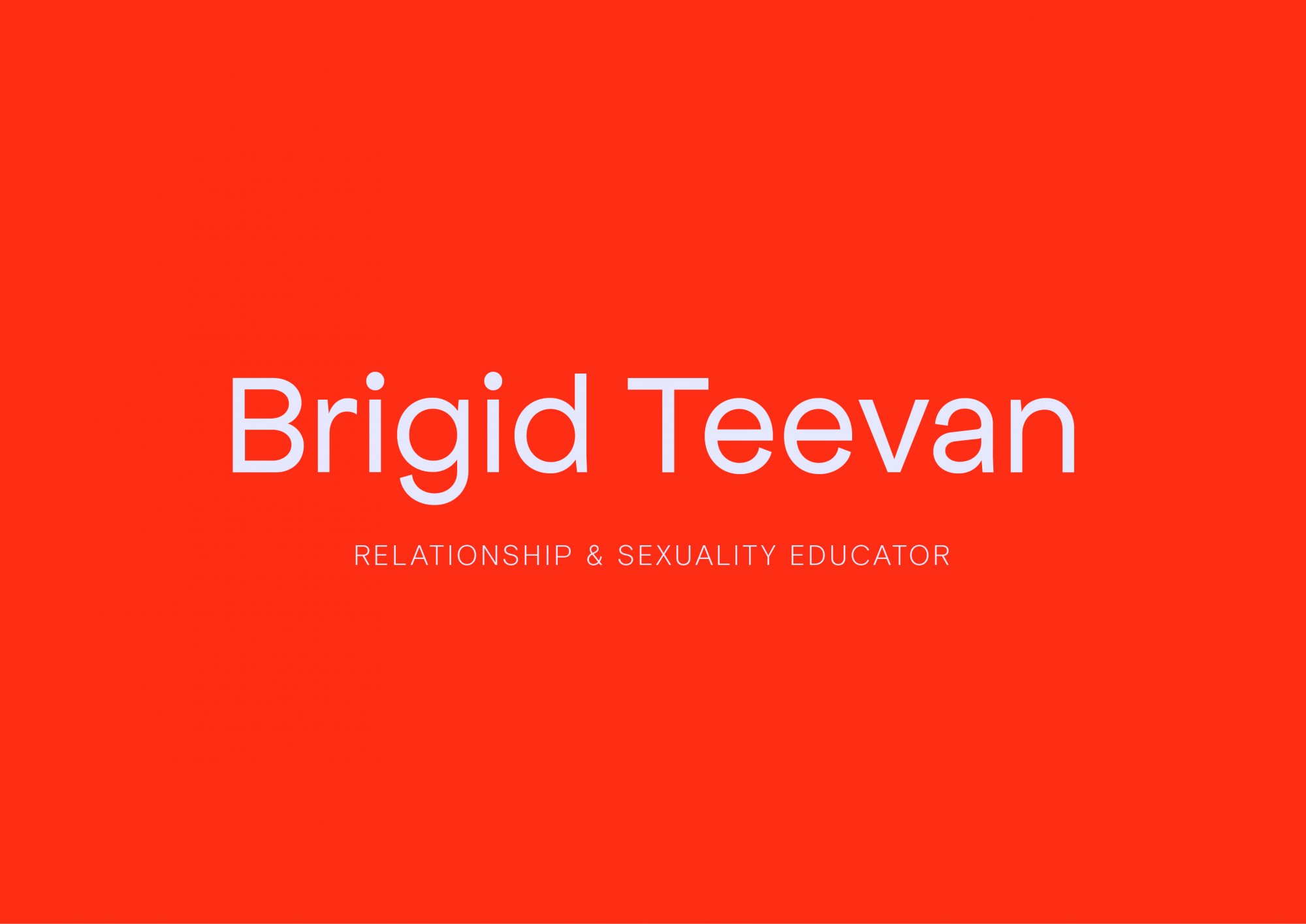 Cover image: Brigid Teevan