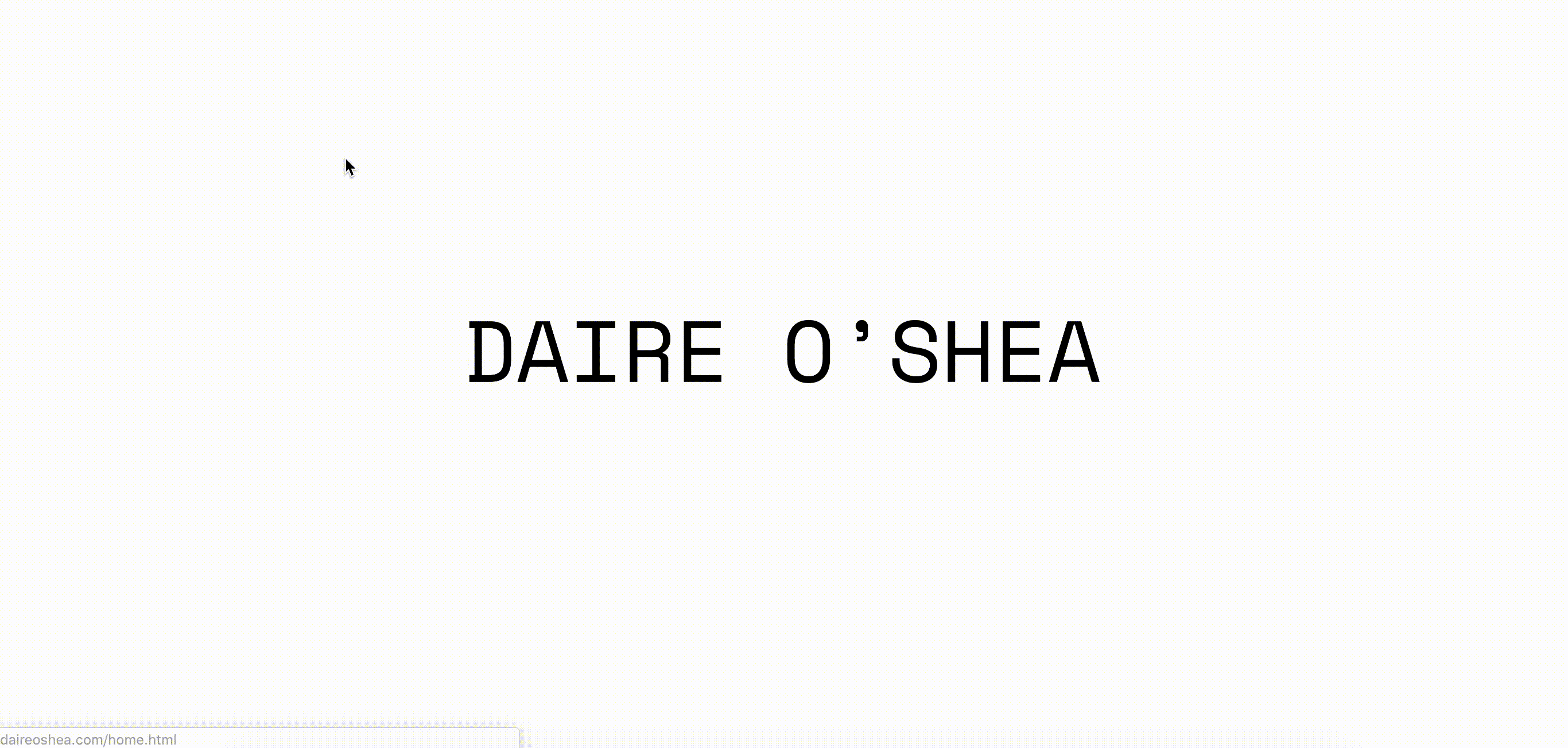 Cover image: Daire O'Shea - Website