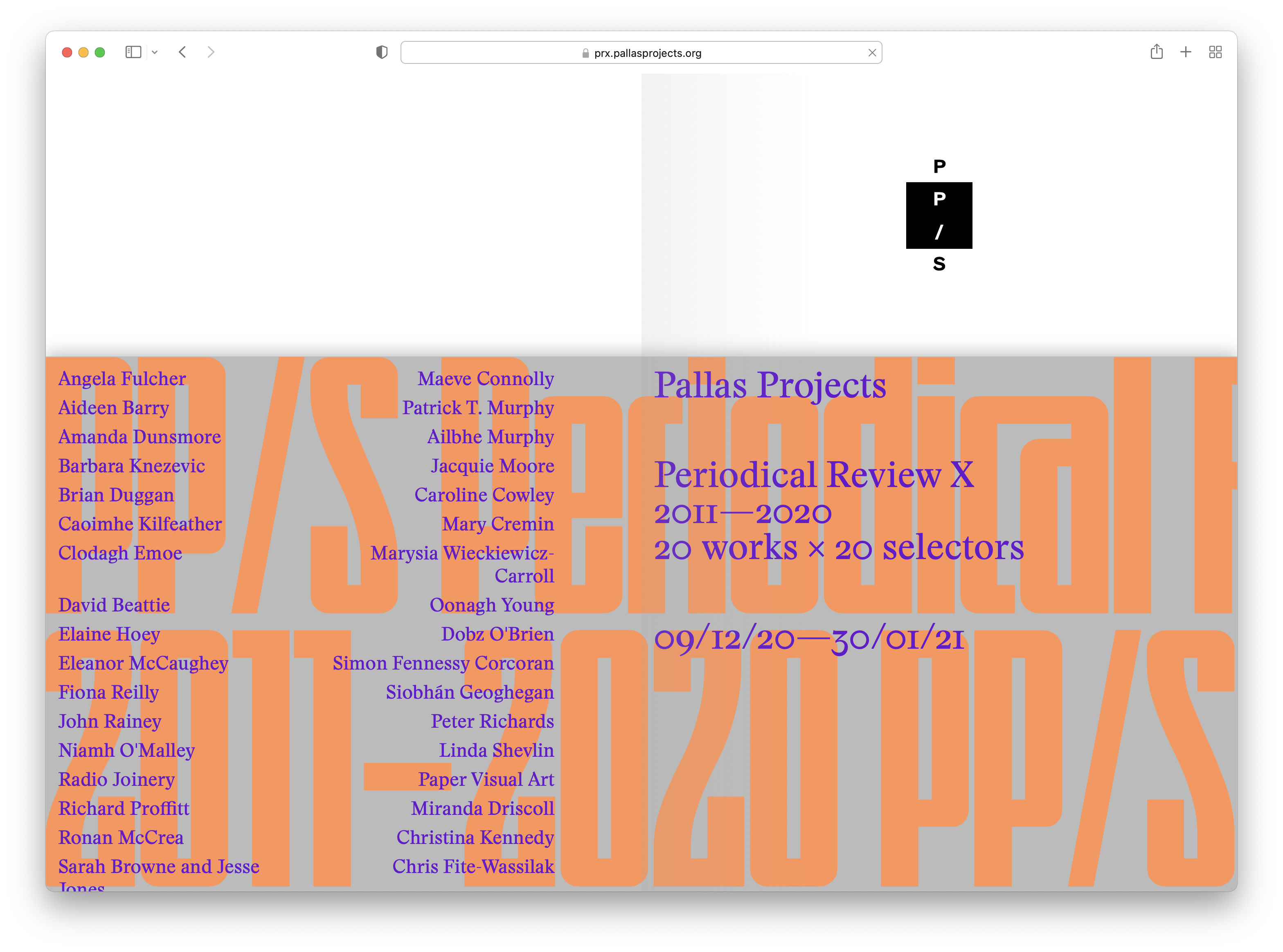 Cover image: Periodical Review X