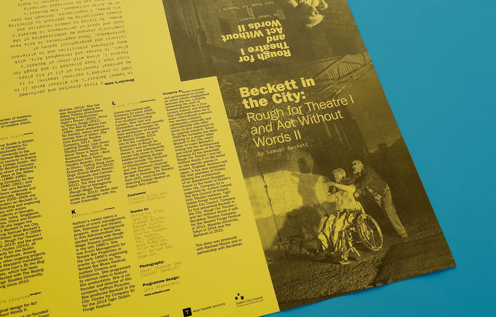 Cover image: Beckett in the City Programme Design