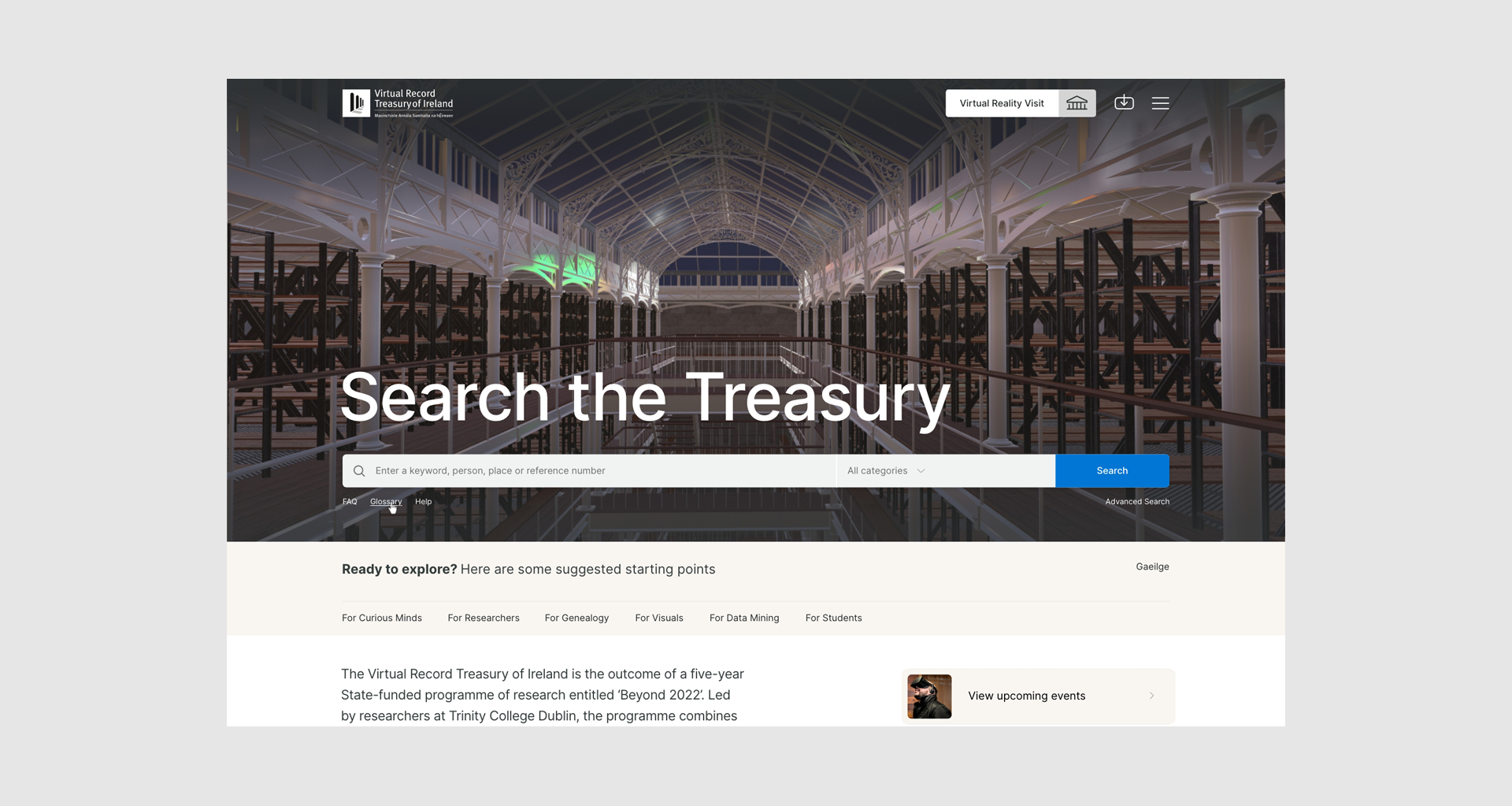Cover image: The Virtual Record Treasury of Ireland