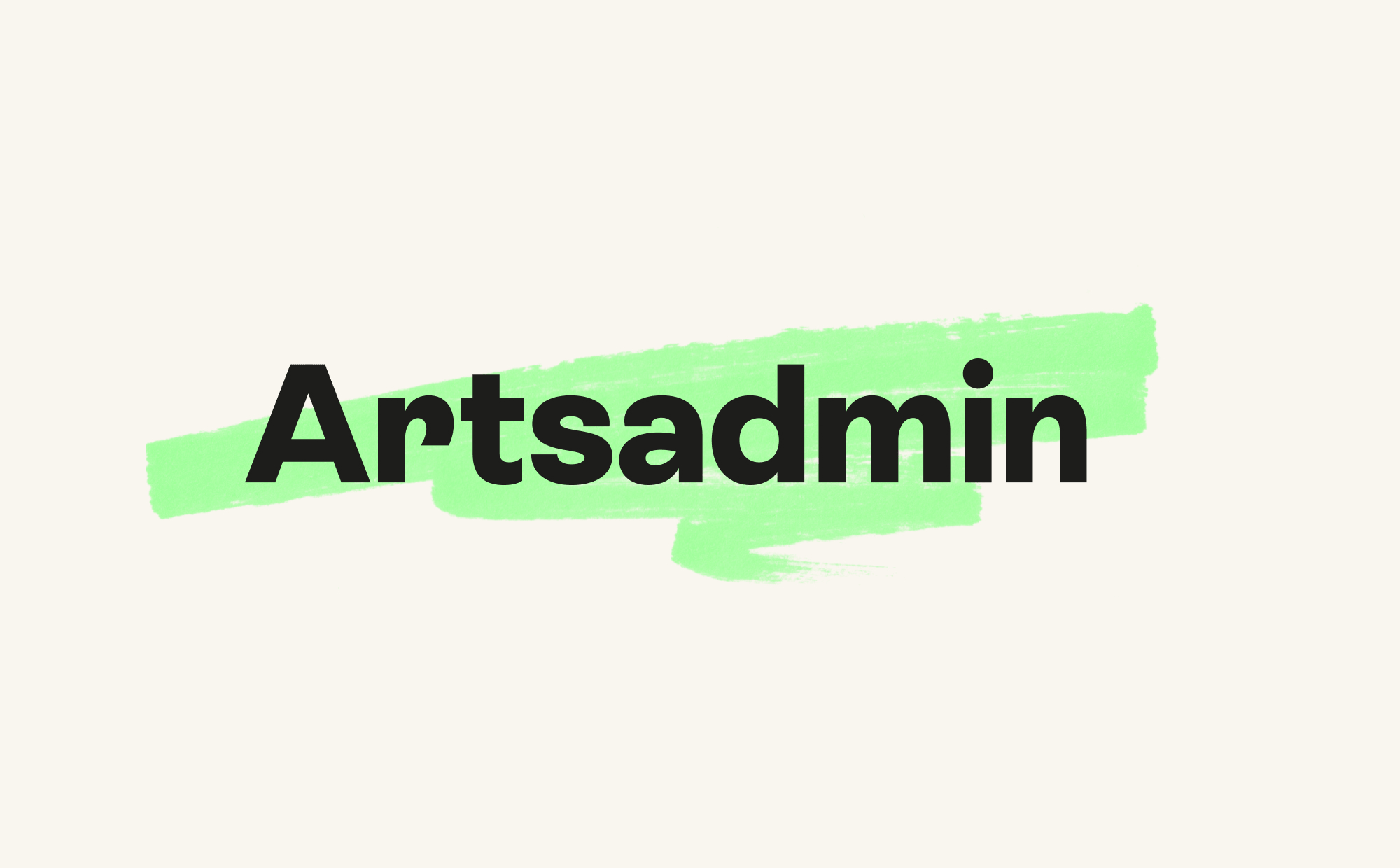 Cover image: Artsadmin rebrand