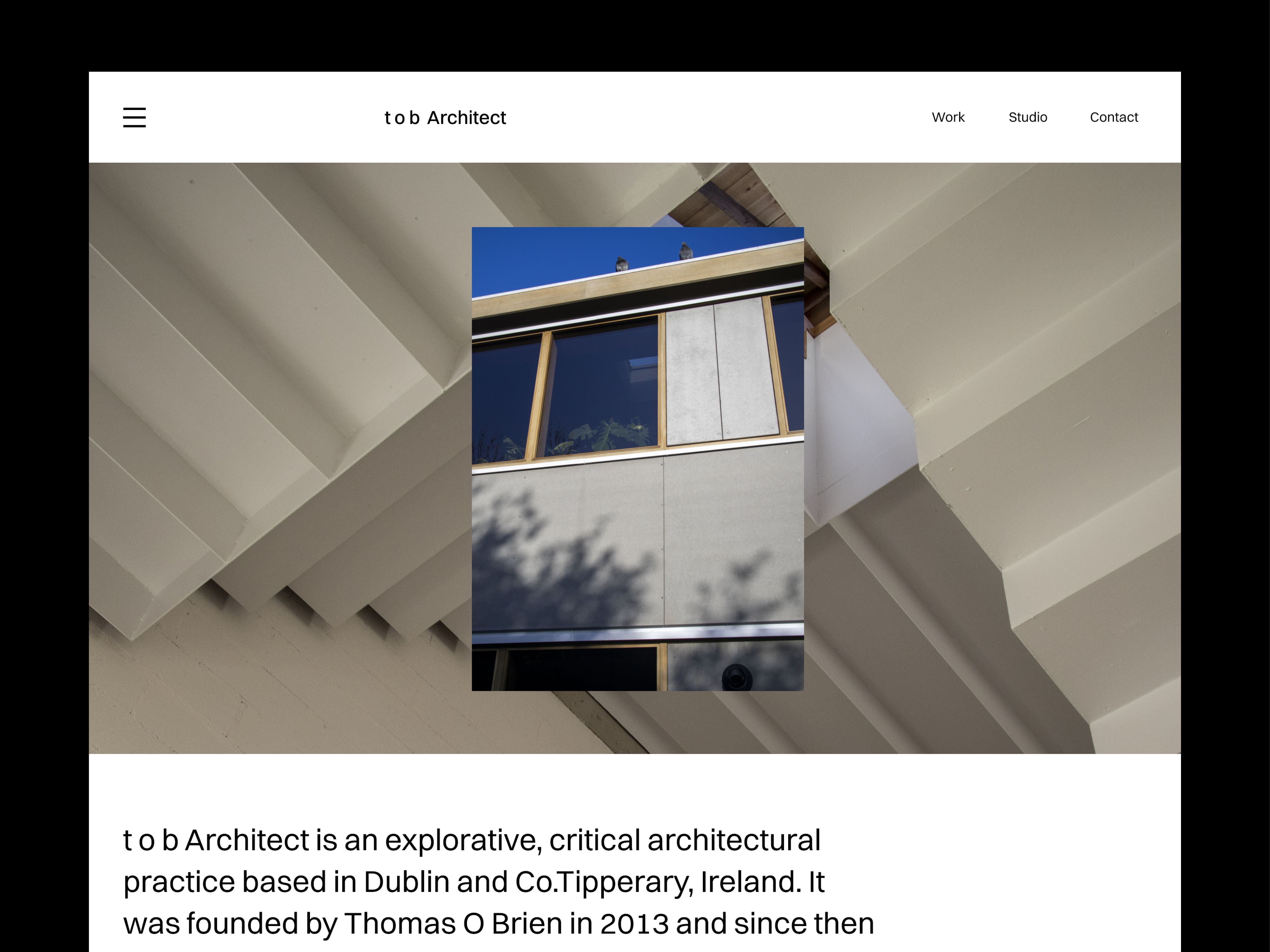 Cover image: t o b Architect