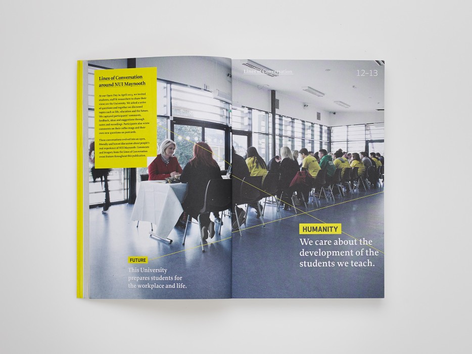 Cover image: NUI Maynooth – Lines of Conversation – Undergraduate prospectus