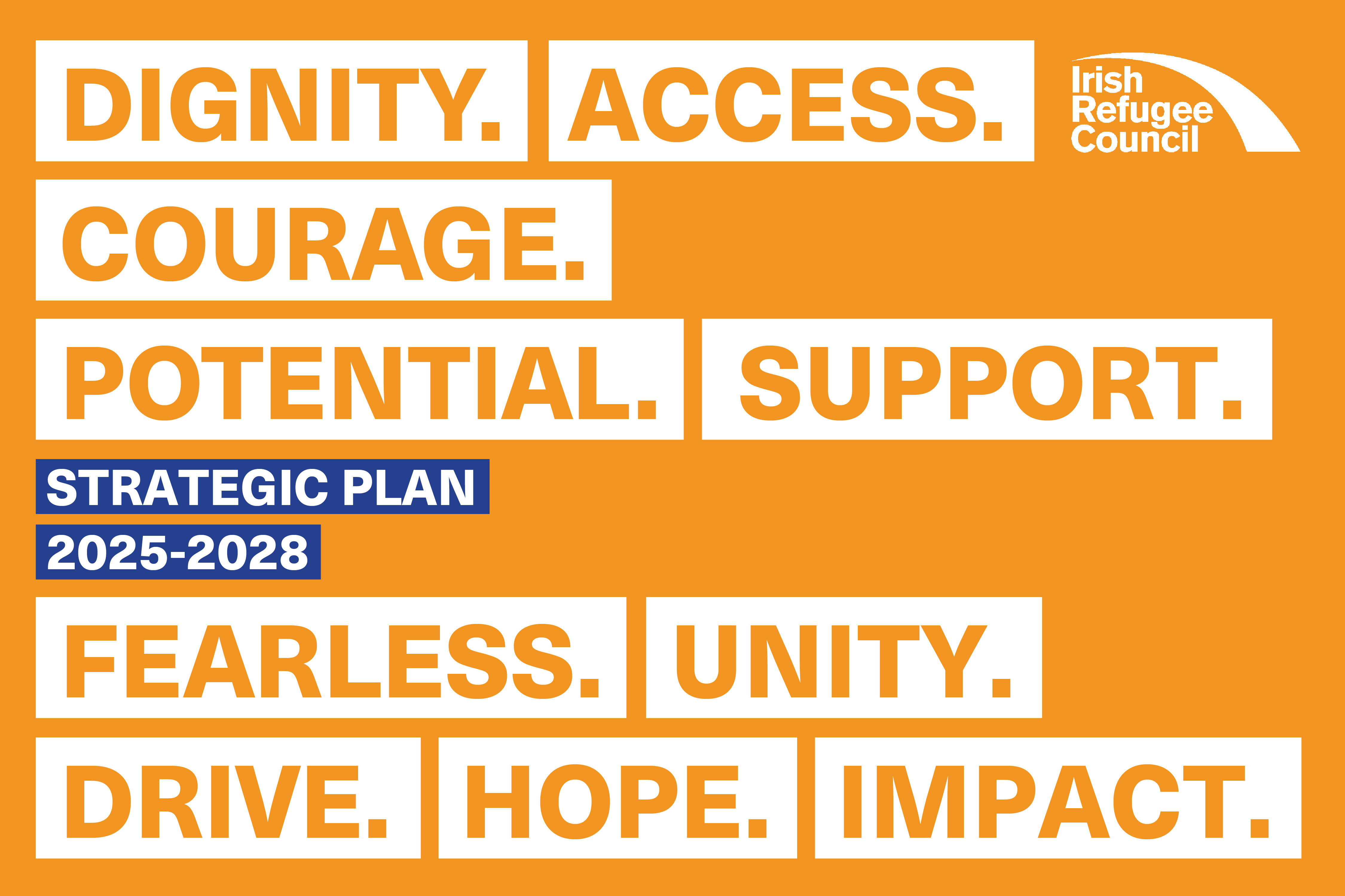 Cover image: Irish Refugee Council – Strategic Plan 2025–2028
